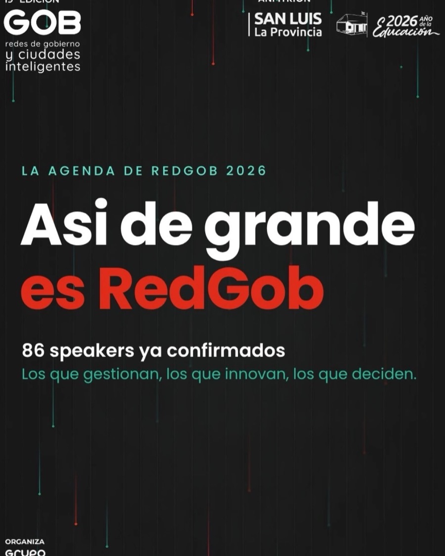 RedGob 2026 · 86 speakers ya confirmados